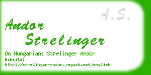 andor strelinger business card